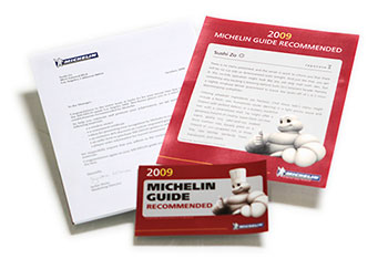 2009 Michelin guide recommended