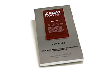 Zagat Top Food plaque